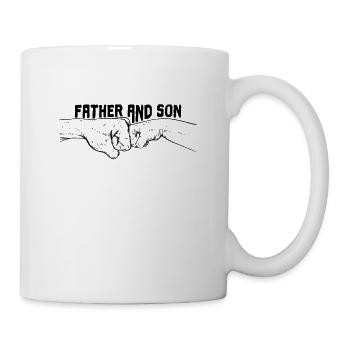 Father and Son Fists - Mug - white - Right