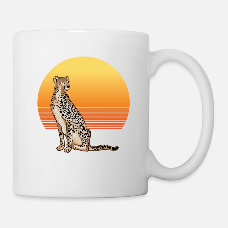 Soleil guépard - Mug blanc - blanc