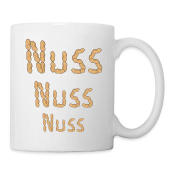 Erdnuss Erdnüsse Nuss Nüsse Nahrungsmittel - Tasse - Weiß - Rechts