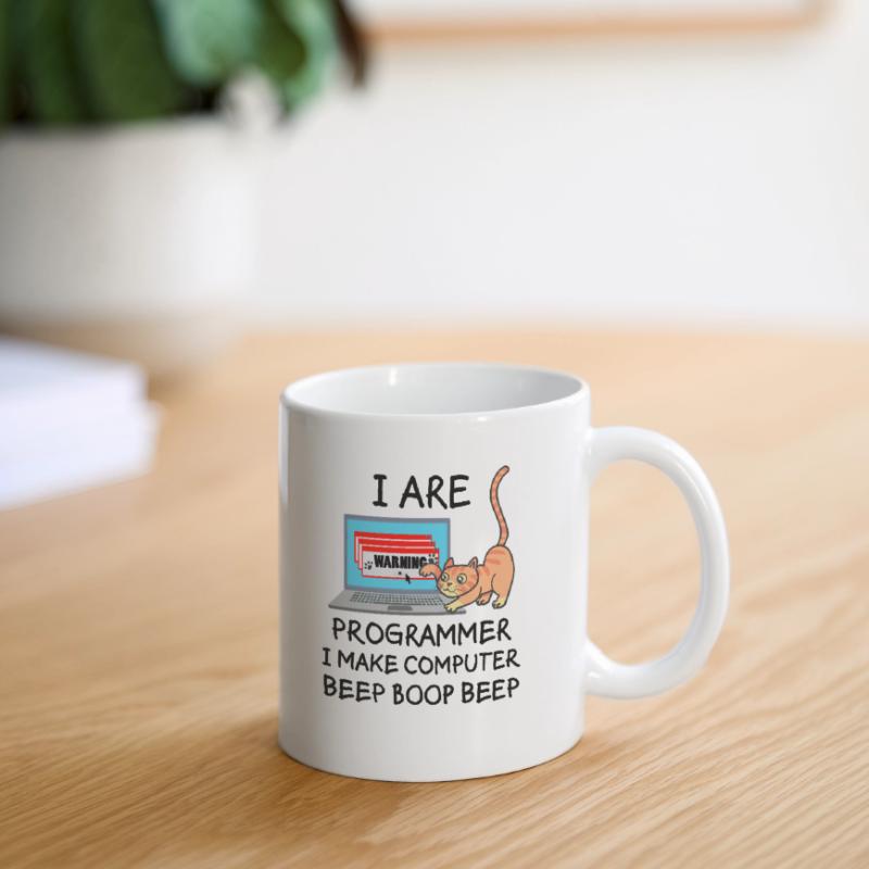 Informatik Fun Spruch Programmierer Katze Geschenk Tasse