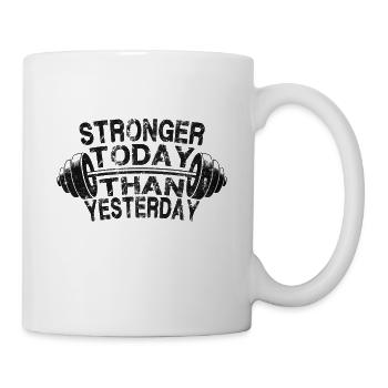 La motivation de la forme physique - Mug blanc - blanc - Droite