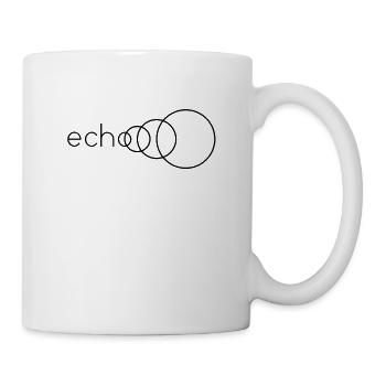 echo word image word sound reverberation - Mug - white - Right