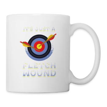 Archer tir à l’arc avec flèche et arc - Mug blanc - blanc - Droite