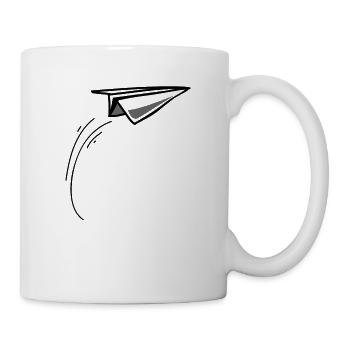 Papier Avion Planeur - Mug blanc - blanc - Droite
