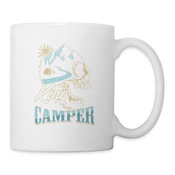 Camping King of the Camper - Mug - white - Right