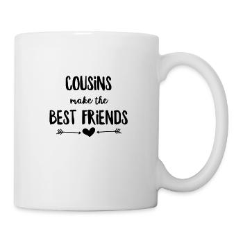 Cousins se font les meilleurs amis - Mug blanc - blanc - Droite