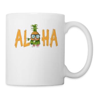 Hawaii Aloha Island Chain South Sea Island Surfing Climate - Mug - white - Right