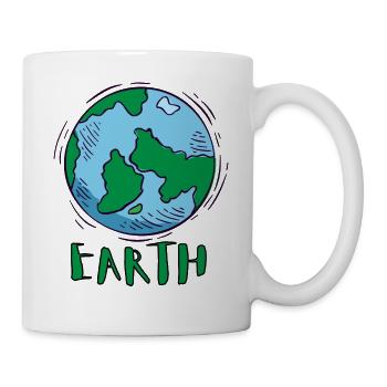 Erde (Earth) - Tasse - Weiß - Rechts