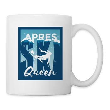Ski Queen Ski Königin Skifahren Geschenk - Tasse - Weiß - Rechts