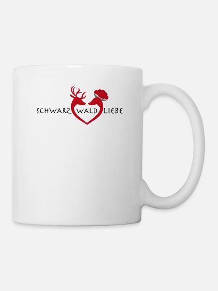 Schwarzwaldliebe - Schwarzwaldmädel Schwarzwald - Tasse - Weiß