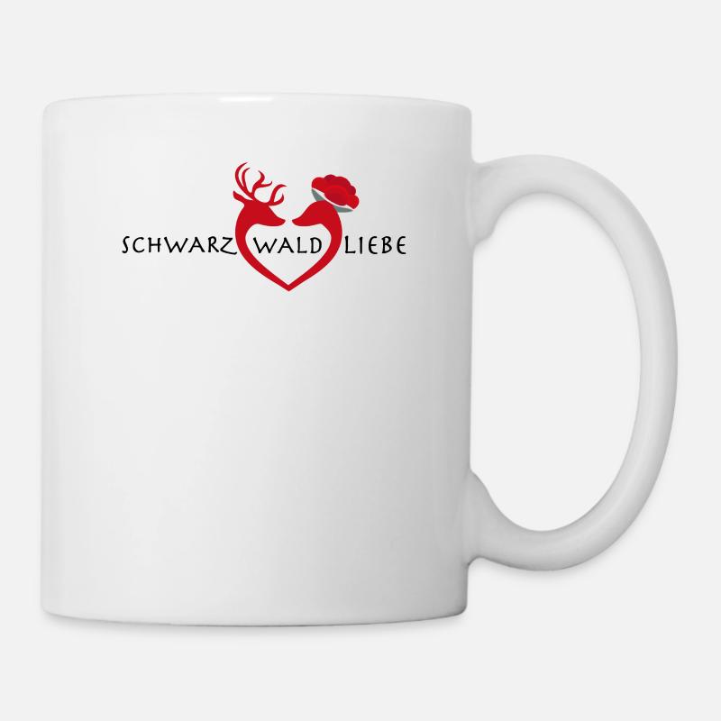 Schwarzwaldliebe - Schwarzwaldmädel Schwarzwald - Tasse - Weiß