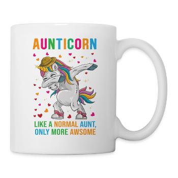 Aunt Unicorn AUNTICORN Pretty Cute Fantasy Gift - Mug - white - Right