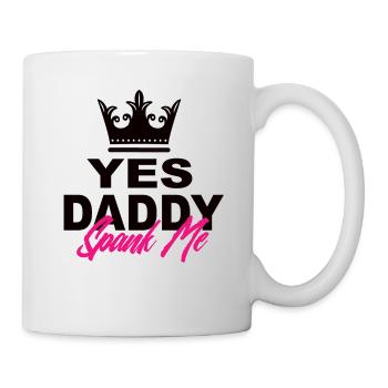 Ja Spank Me Daddy It's The Way I Learn - Mug - white - Right