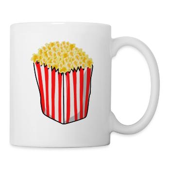 Popcorn - Tasse - Weiß - Rechts
