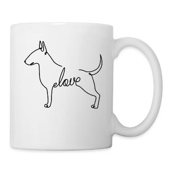 Bull terrier - Mug - white - Right