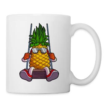 Ananas Swinger lustige Schwingen tropischen Swinger - Tasse - Weiß - Rechts