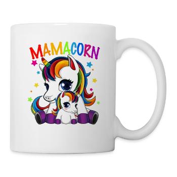 Mamacorn - Süßes Einhorn - Tasse - Weiß - Rechts