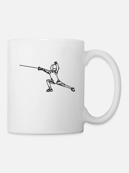 L’escrime - Mug blanc - blanc