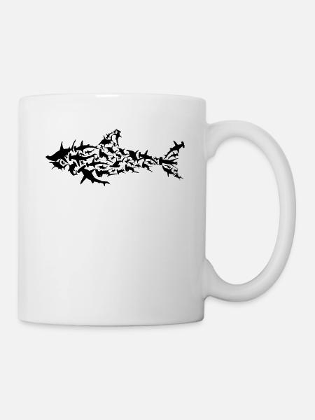 Shark shark - Mug - white