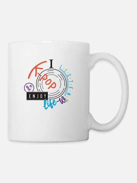 J’ai une liste de K-pop... K-Pop - Mug blanc - blanc