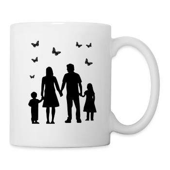 Shadow picture family - Mug - white - Right
