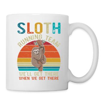 Funny Sloth Running Team - Mug - white - Right