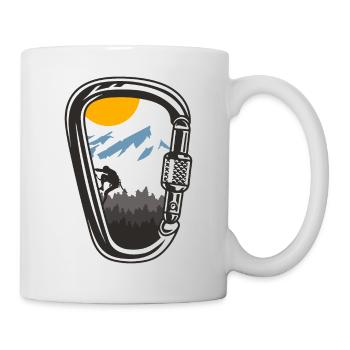 Klettern in den Bergen - Tasse - Weiß - Rechts