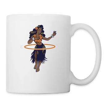 Hulahoop Hullern Fitness Aloha - Tasse - Weiß - Rechts