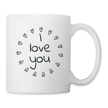 i love you - Tasse - Weiß - Rechts