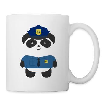 Police Panda - Mug blanc - blanc - Droite