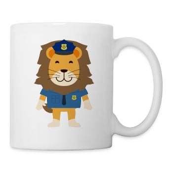 Police Lion - Mug - white - Right