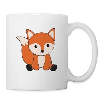 Fox forest animal foxes orange kawaii animals - Mug - white - Right