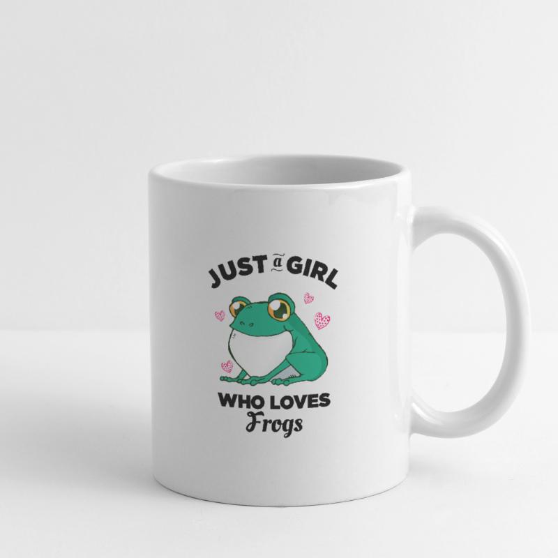 Nur ein Mädchen, das Frösche liebt Tasse