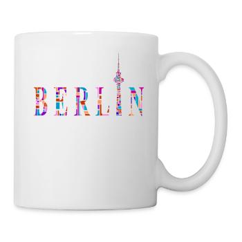 Berlin T-Shirt - Berlin Fernsehturm Shirt - I Love - Mug blanc - blanc - Droite