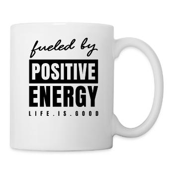 Fueled By Positive Energy - Good Life - Positivity - Mug - white - Right