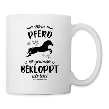 Netter Reitverein Spruch, reiten Geschenk - Tasse - Weiß - Rechts