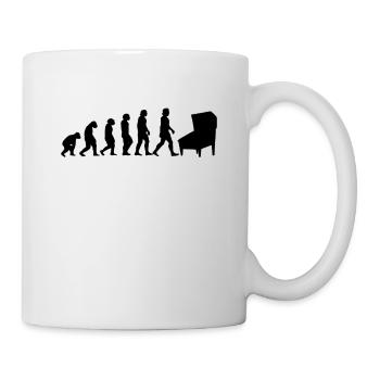 Pinball Evolution Flipper automatique Flipper cadeau - Mug blanc - blanc - Droite