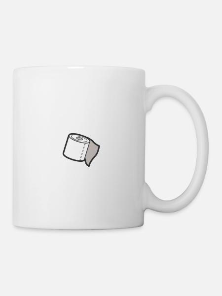 Klopapier Wichtige Rolle - Tasse - Weiß