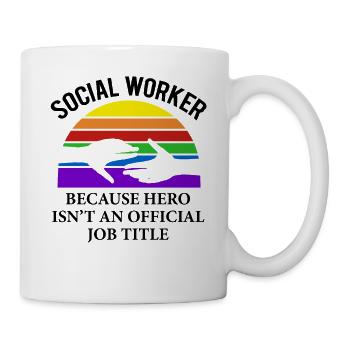 Sozialarbeit Sozialarbeiter Spruch Geschenk - Tasse - Weiß - Rechts