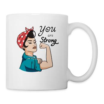 Womens Day Design de la Journée de la femme pour femme forte - Mug blanc - blanc - Droite