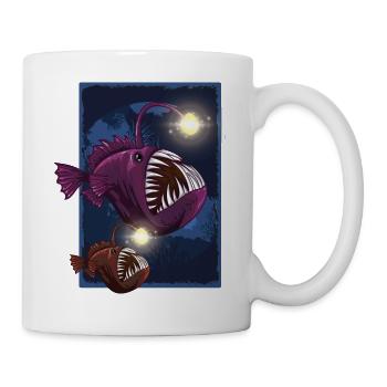 Anglerfische Laterne - Tasse - Weiß - Rechts