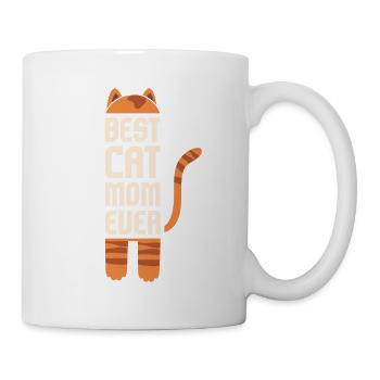 Vintage Best Cat Mom Ever Cat Lover - Mug - white - Right