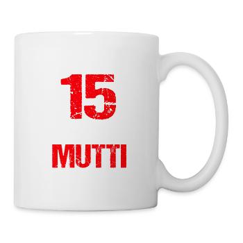 Endlich 15 Jetzt nur noch ohne Mutti auskommen - Tasse - Weiß - Rechts