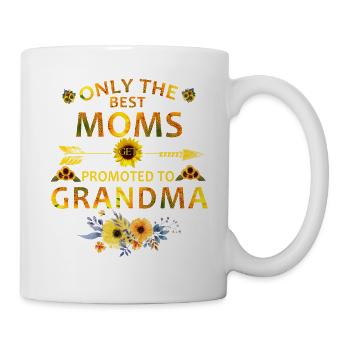 only the best moms get promoted to grandma - Mug - white - Right