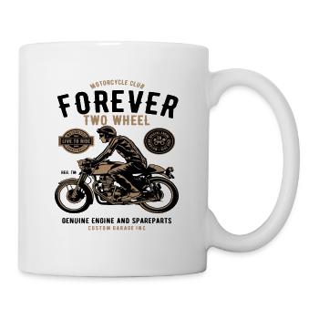 Motorrad Für Immer Zweirad Custom Motor Biker - Tasse - Weiß - Rechts