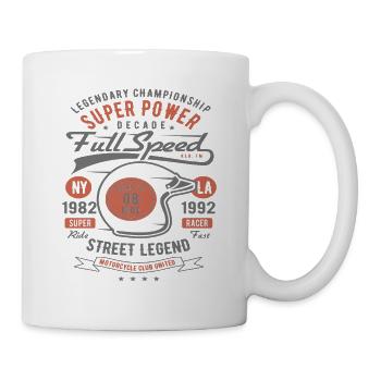 Legend Championship Motorrad Reiter Custom Motor - Tasse - Weiß - Rechts