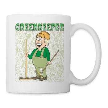 MENSCH COMIC GREENKEEPER - Tasse - Weiß - Rechts