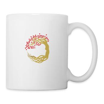 Baum Japan Asien Bambus Sonne Kanji Natur Buddha - Tasse - Weiß - Rechts