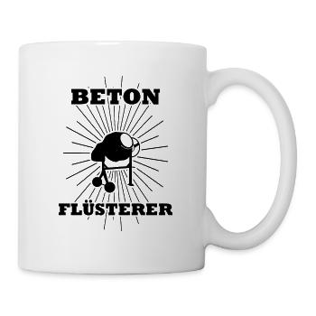 Beton Flüsterere Betonmischer auf Baustelle - Tasse - Weiß - Rechts