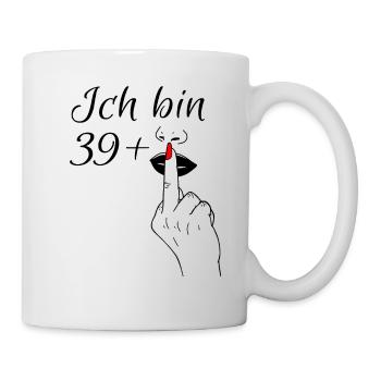 40 Geburtstag Geburtstagsshirt Geburtstagsspruch - Tasse - Weiß - Rechts